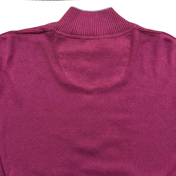 Tommy Bahama Men's Purple‎ 1/2 Zip Pullover Cashmere Cotton Sweater Size Medium - Picture 6 of 9